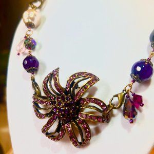 Rachel's Flower - Brooch Necklace